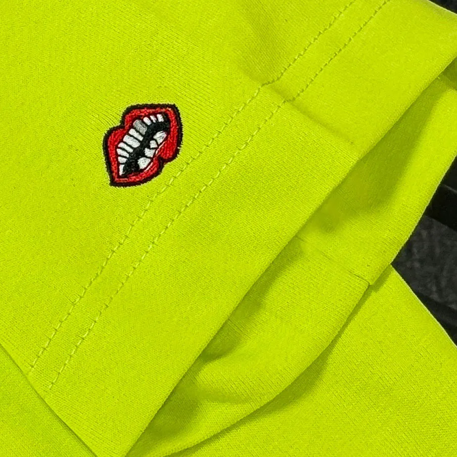 P180 Chrome Hearts 25 high version fabrics made of 300g high-density cotton, no deformation, no shrinkage, complete with three labels, same style for men and women, process: sleeve embroidery + digital printing, color: white, black, fluorescent green, SIZE: S-XL